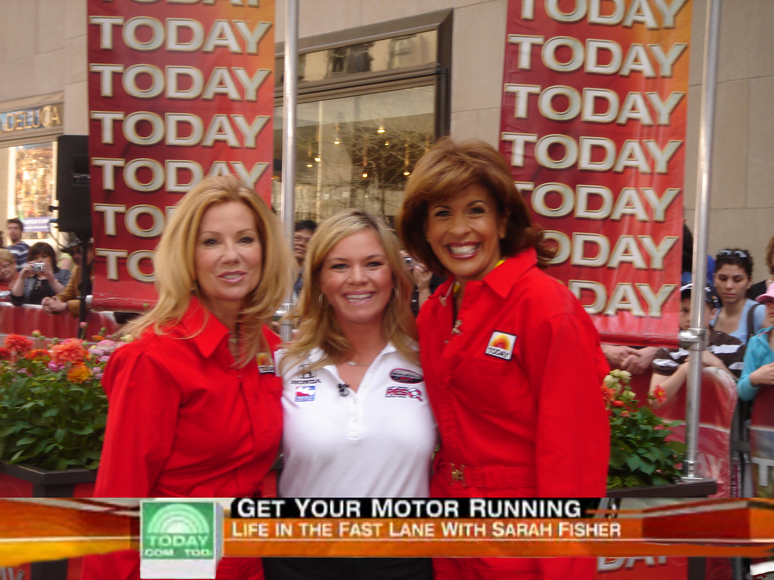 Sarah Fisher on NBC's The Today Show in April 2008