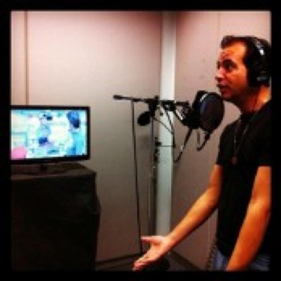 In the ADR booth for 