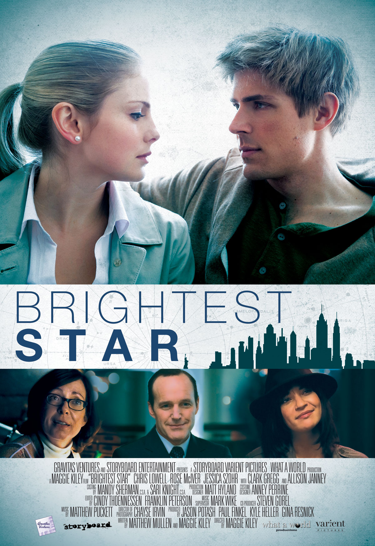 Allison Janney, Clark Gregg, Rose McIver, Jessica Szohr and Chris Lowell in Brightest Star (2013)