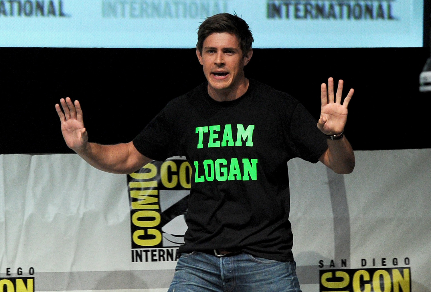 Chris Lowell at event of Veronica Mars (2014)