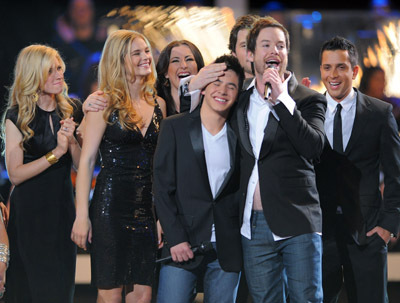 Kristy Lee, David Cook, Brooke White and David Archuleta at event of American Idol: The Search for a Superstar (2002)