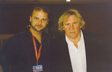 Gerard Depardieu and Michael Klesic at the Sarajevo Film Festival