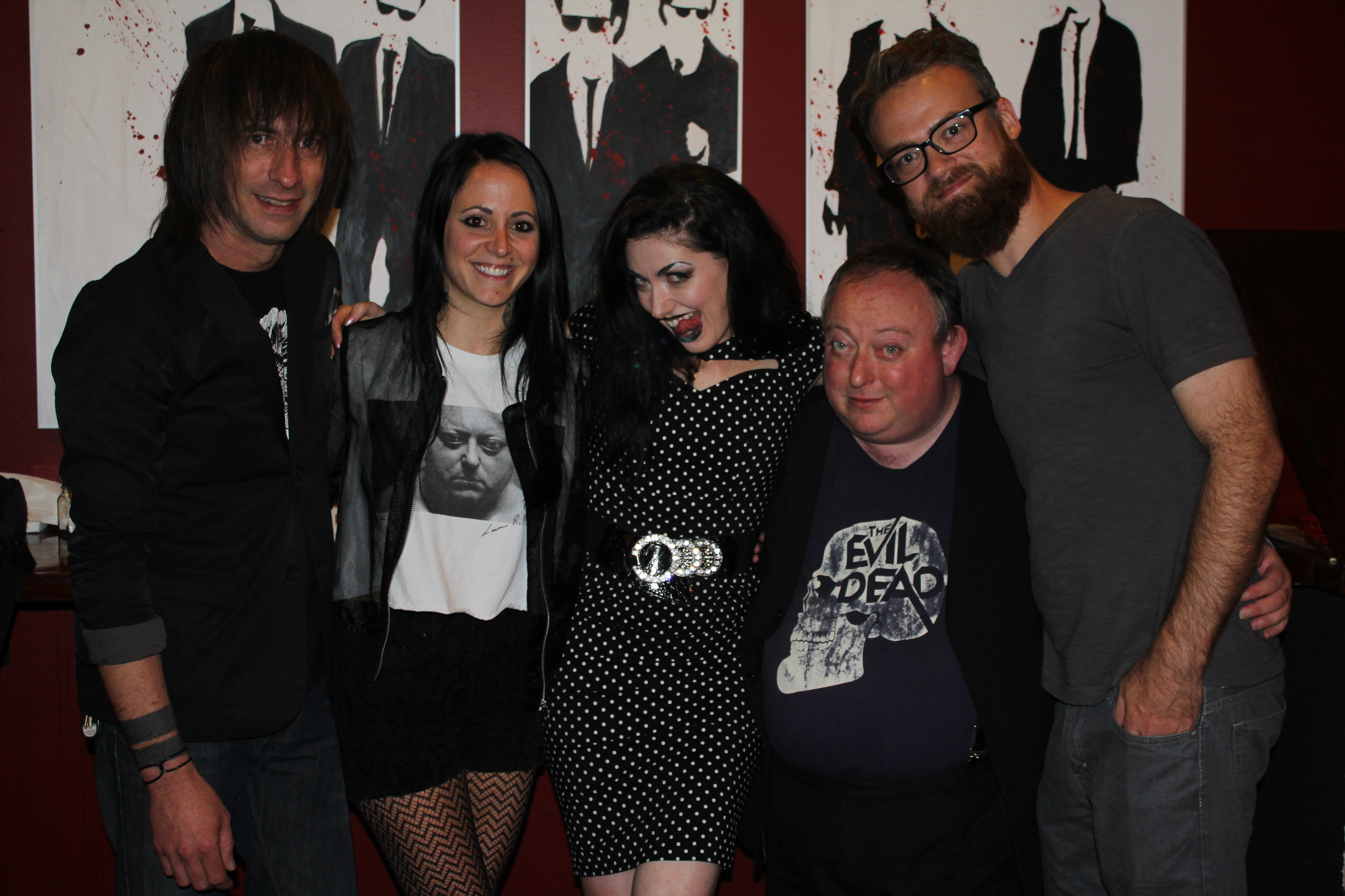 Brian Hicks, Jill Sixx Gevargizian, Tristan Risk, Laurence R. Harvey and Eric Havens at CALL GIRL event. (2013)