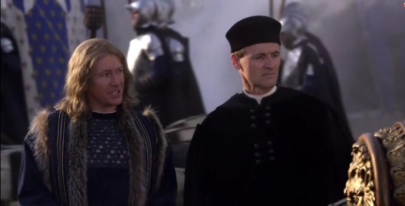 Still of Mark Noble and Colm Feore in The Borgias