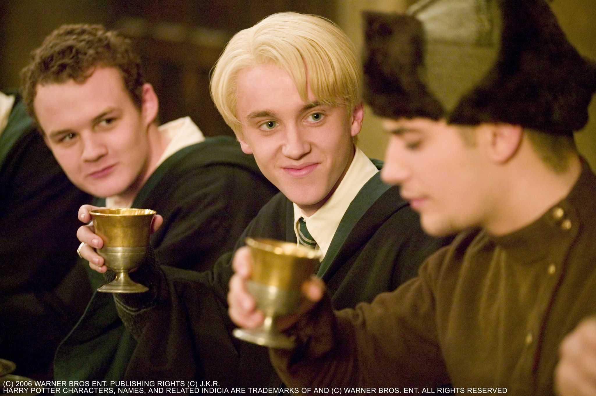 Tom Felton, Josh Herdman and Stanislav Ianevski