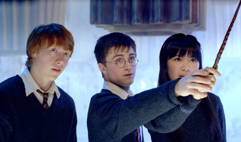 Still of Rupert Grint, Daniel Radcliffe and Katie Leung in Haris Poteris ir Fenikso brolija (2007)