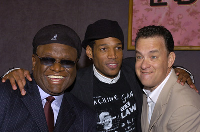 Tom Hanks, Marlon Wayans and George Wallace at event of The Ladykillers (2004)