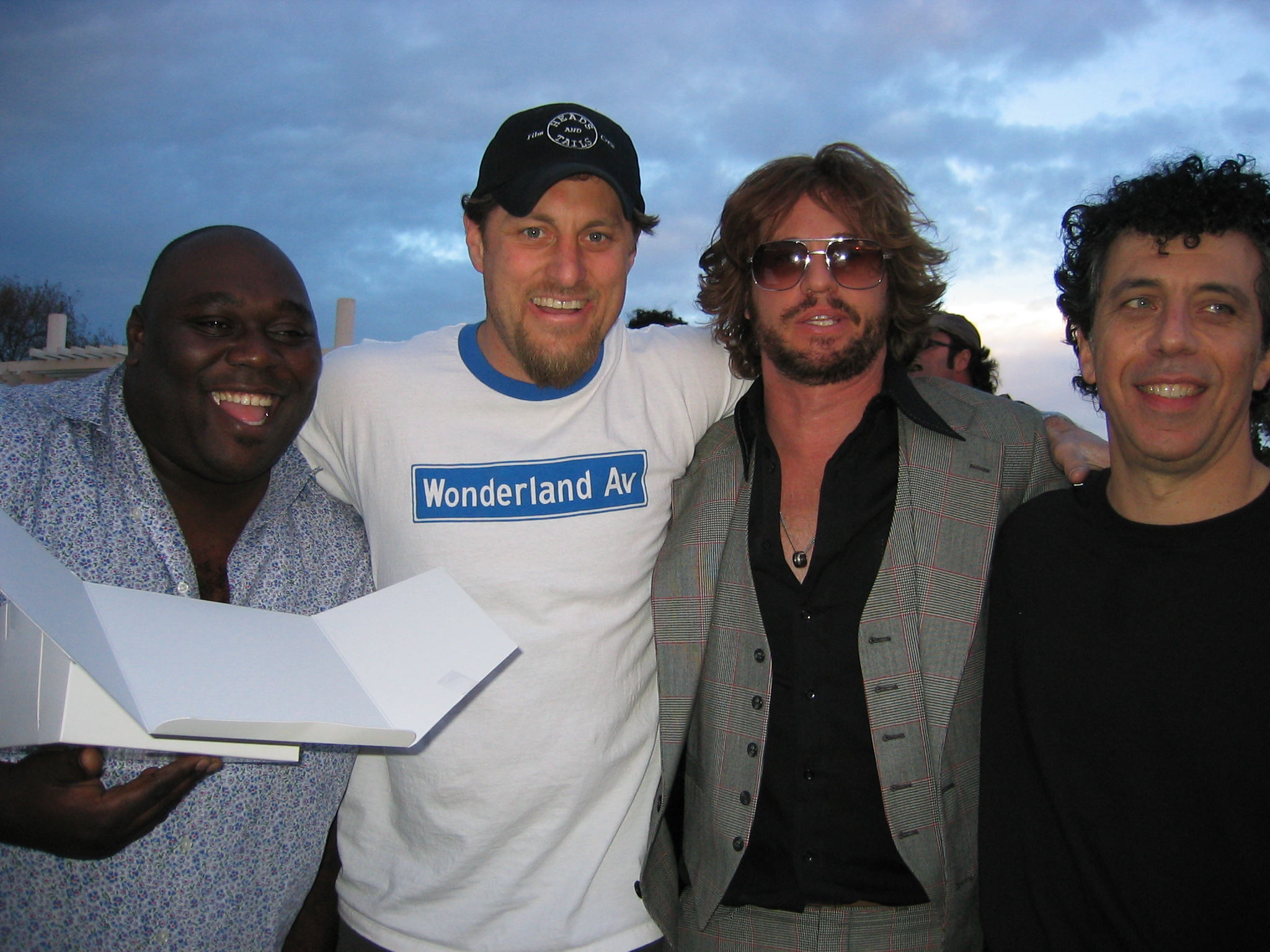 Faizon Love, Scott Putman, Val Kilmer and Eric Bogosian at the wrap of 