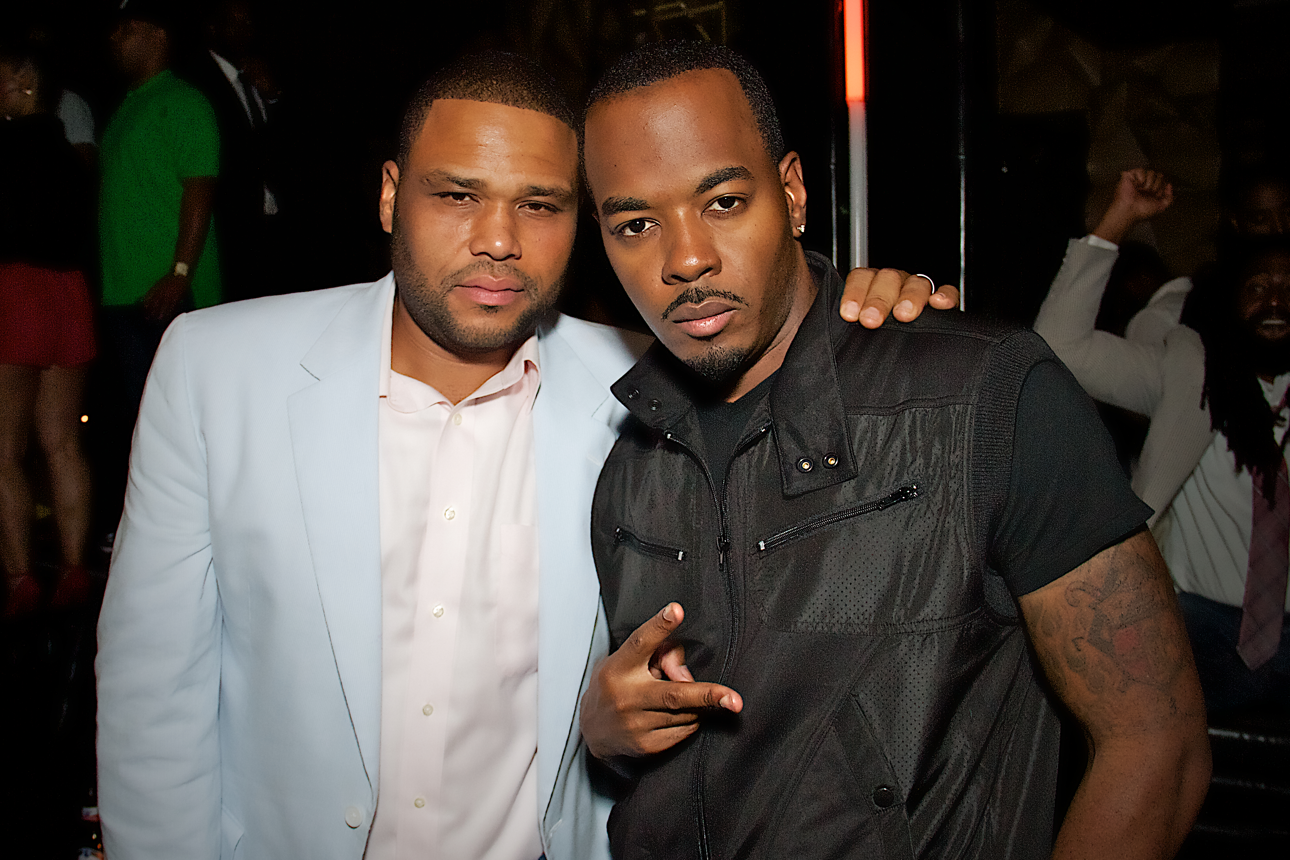 Marques T. Owens and Actor, Anthony Anderson at his birthday event