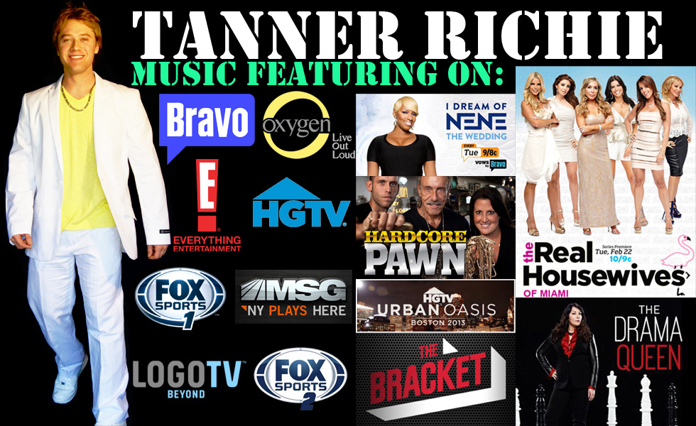 Some of Tanner's featured music placements.