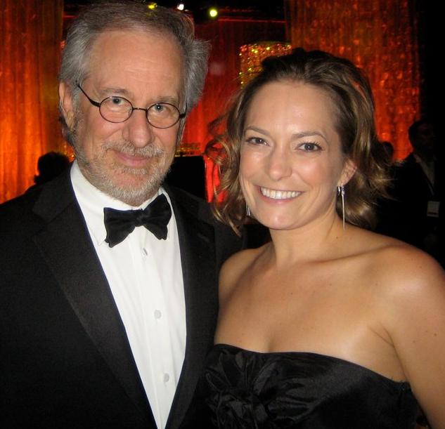MPSE awards 2010 Becca Battoe stole a fan shot with Steven Spielberg