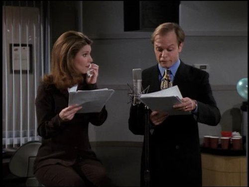 Still of David Hyde Pierce and Peri Gilpin in Frasier (1993)