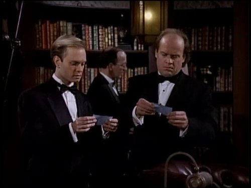 Still of Kelsey Grammer and David Hyde Pierce in Frasier (1993)