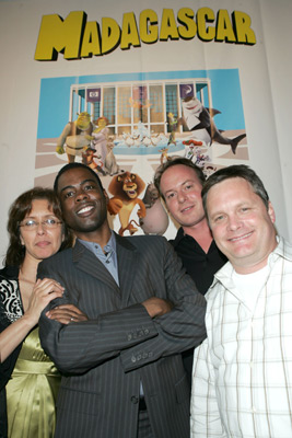 Chris Rock, Eric Darnell, Tom McGrath and Mireille Soria