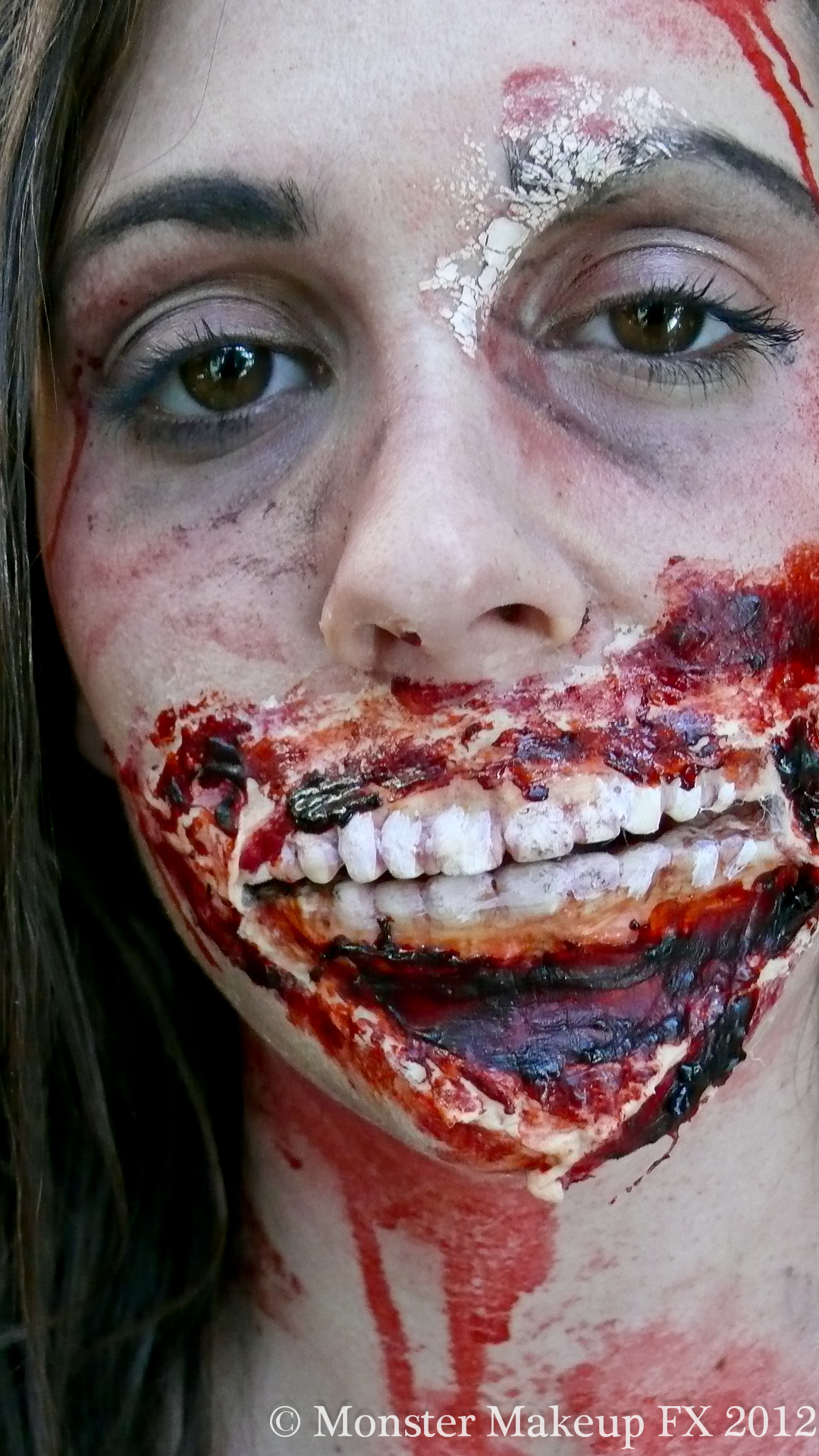 One of 20 individual 10-15 min zombie makeups for The Walking Dead Denver CO promotional event Halloween 2011.