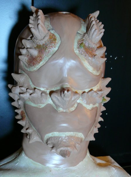 Dragon-Man sculpt for foam latex appliance for the Short Dragonslayer.