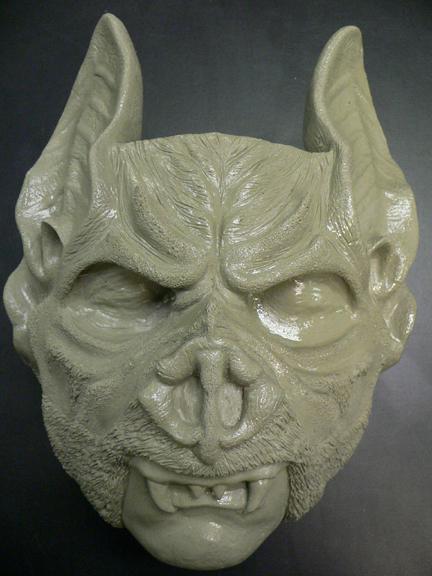 Bat demon 1/2 mask, designed and resculped by Midian Crosby for Specter Studios.