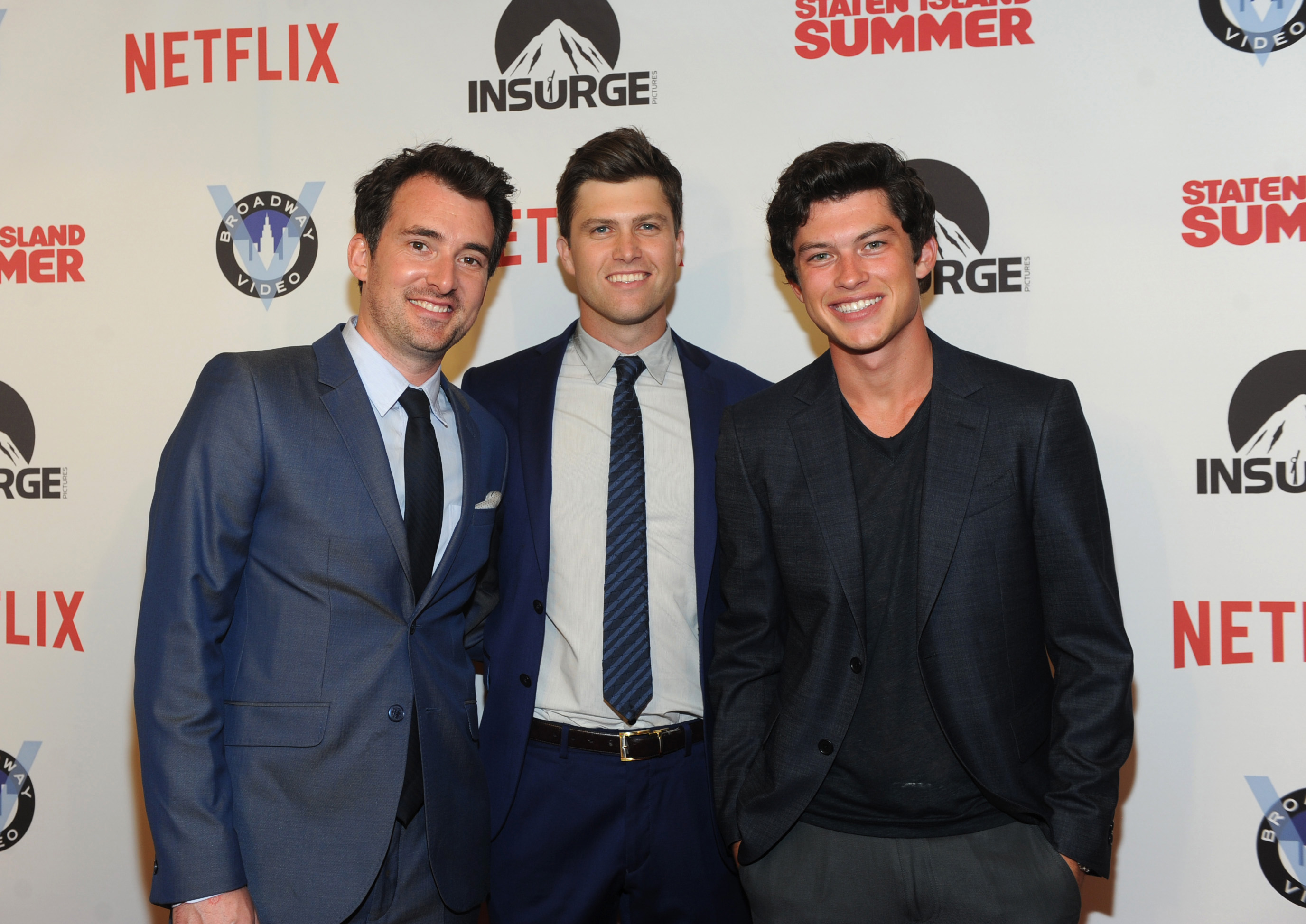 Rhys Thomas, Graham Phillips and Colin Jost at event of Staten Island Summer (2015)