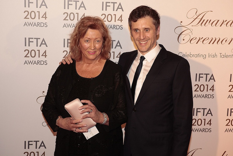 Nominated for Best Supporting Actor,Irish Film & Television Awards 2014. With Mum !!