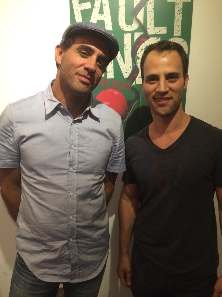 Bobby Cannavale and Neil Holland post-show at Knife Edge Productions' FAULT LINES by Stephen Belber