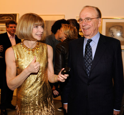 Rupert Murdoch and Anna Wintour