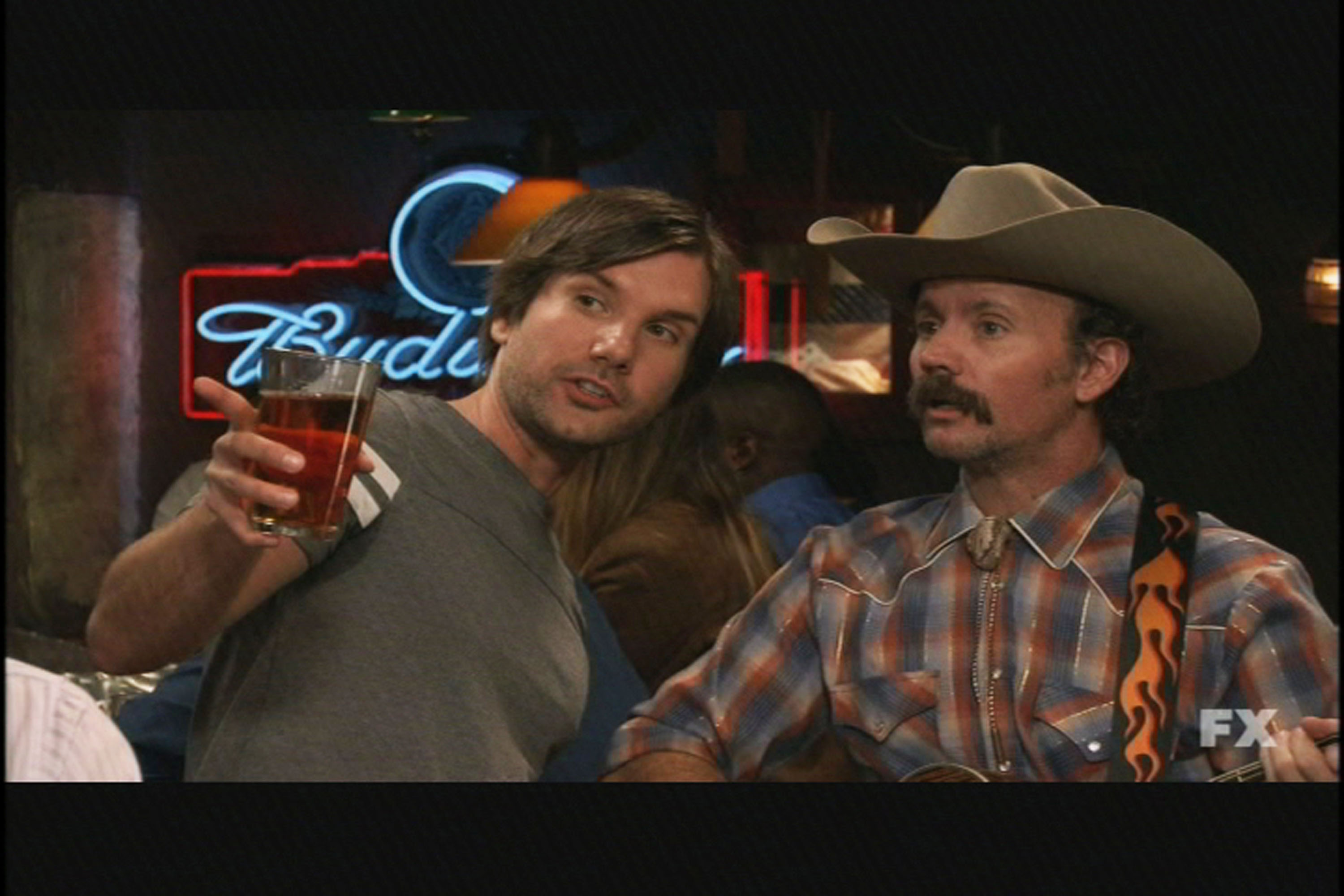 Jack Nathan Harding (in the hat) with Jon Lajoie in THE LEAGUE