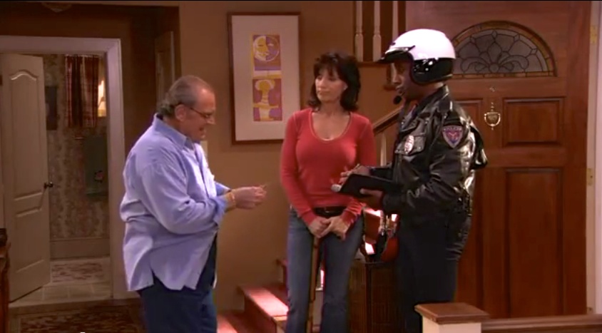 Still of Joe Thornton, Jr, James Garner, and Katey Sagal in an episode of ABC's 8 SIMPLE RULES Season 2-Episode 20 