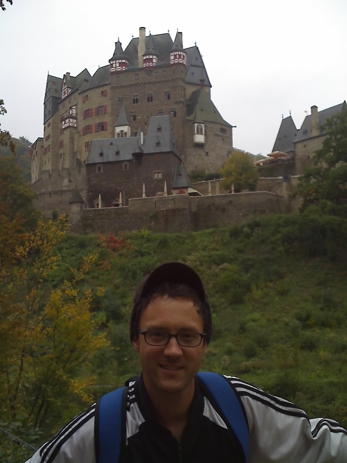 Bill Ehrin on the forest path to the Burg Eltz Castle, Germany