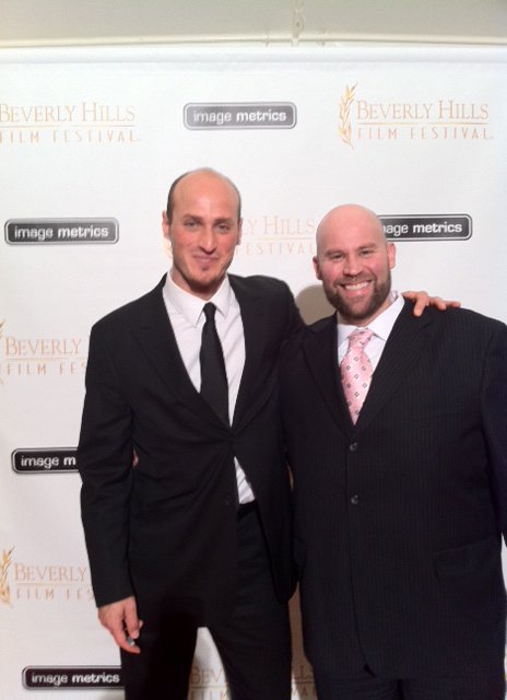 Josh Latzer with Dylan Kenin at the Beverly Hills Film Festival.