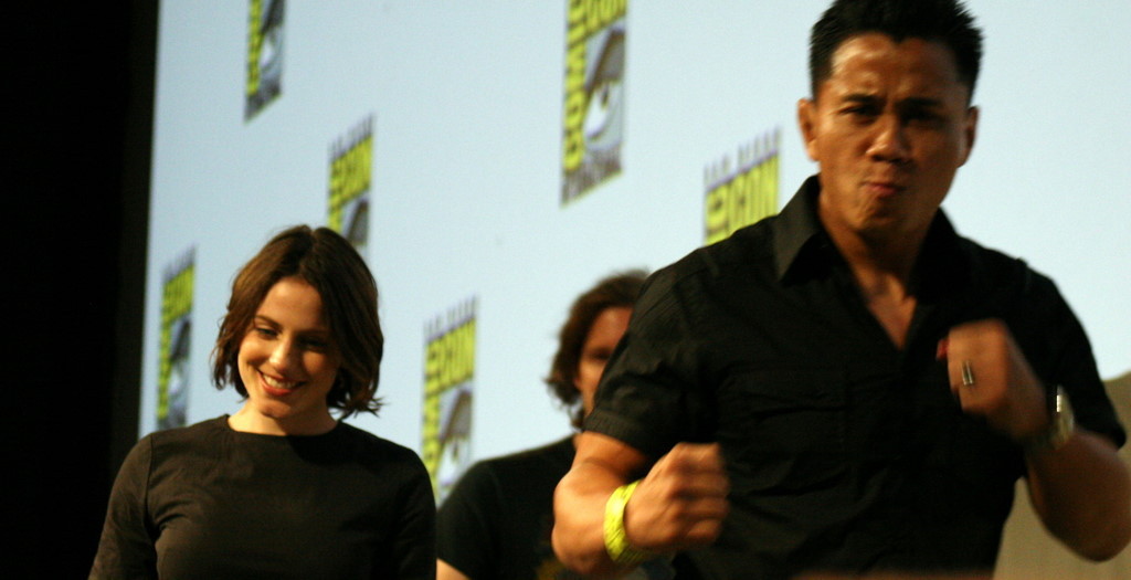 Cung Le and Antje Traue at event of Pandorum (2009)