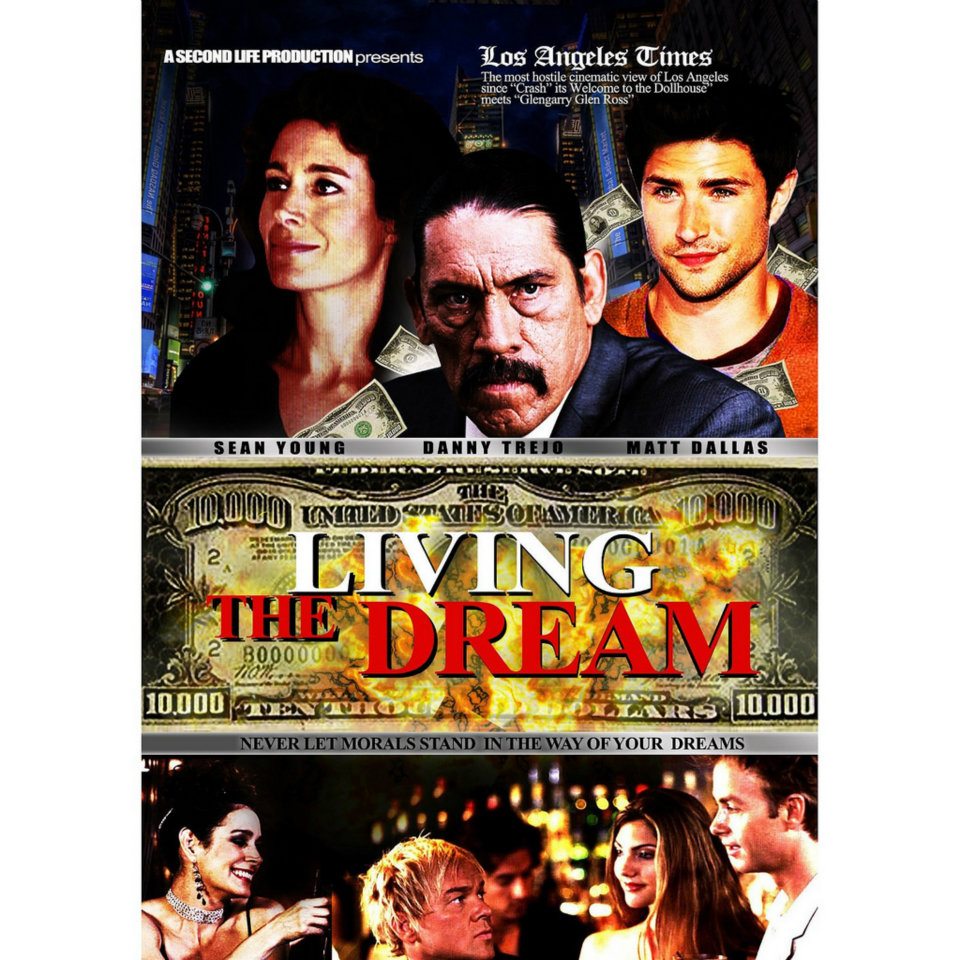 DVD cover the docudrama Living the Dream, part of PHASE 7 in the human behavior and predictibility study; 