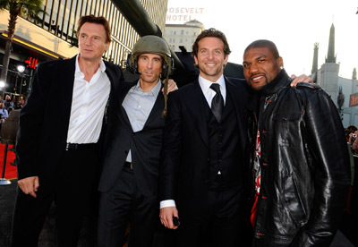 Liam Neeson, Bradley Cooper, Sharlto Copley and Quinton 'Rampage' Jackson