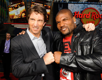 Sharlto Copley and Quinton 'Rampage' Jackson