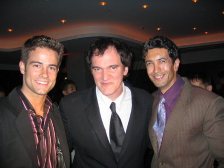 Drew Daniel, Quentin Tarantino and Thomas Umer Tevana at the 2006 Asian Excellence Awards Afterparty