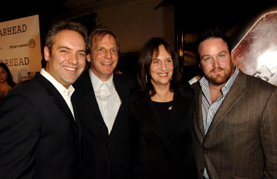 Sam Mendes, Lucy Fisher, Douglas Wick and Anthony Swofford at event of Jarhead (2005)