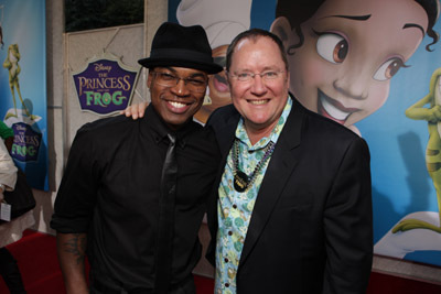 John Lasseter and Ne-Yo at event of The Princess and the Frog (2009)