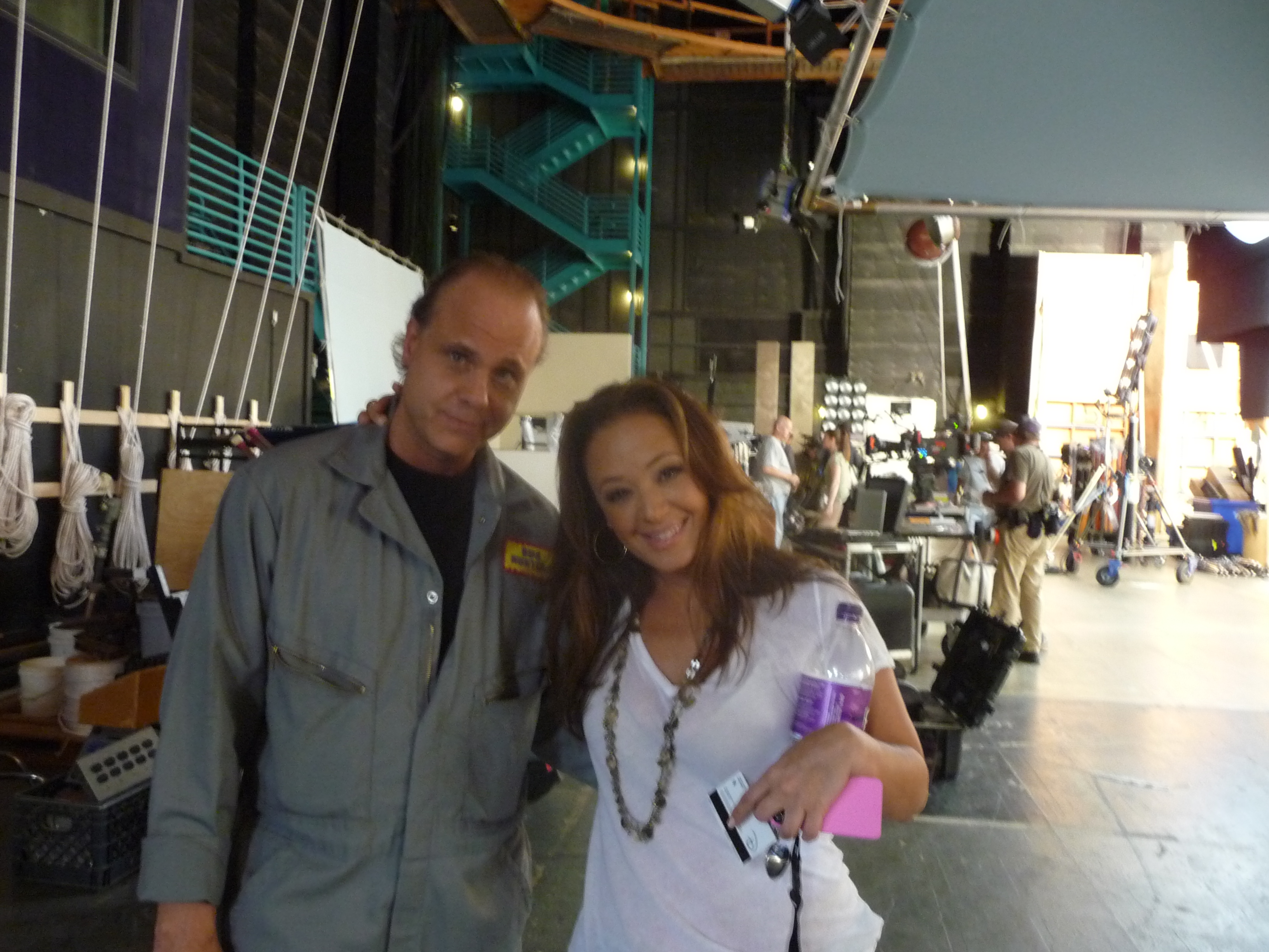 Dennis W, Hall with Leah Remini in the ABC Comedy FAMILY TOOLS - Episode 