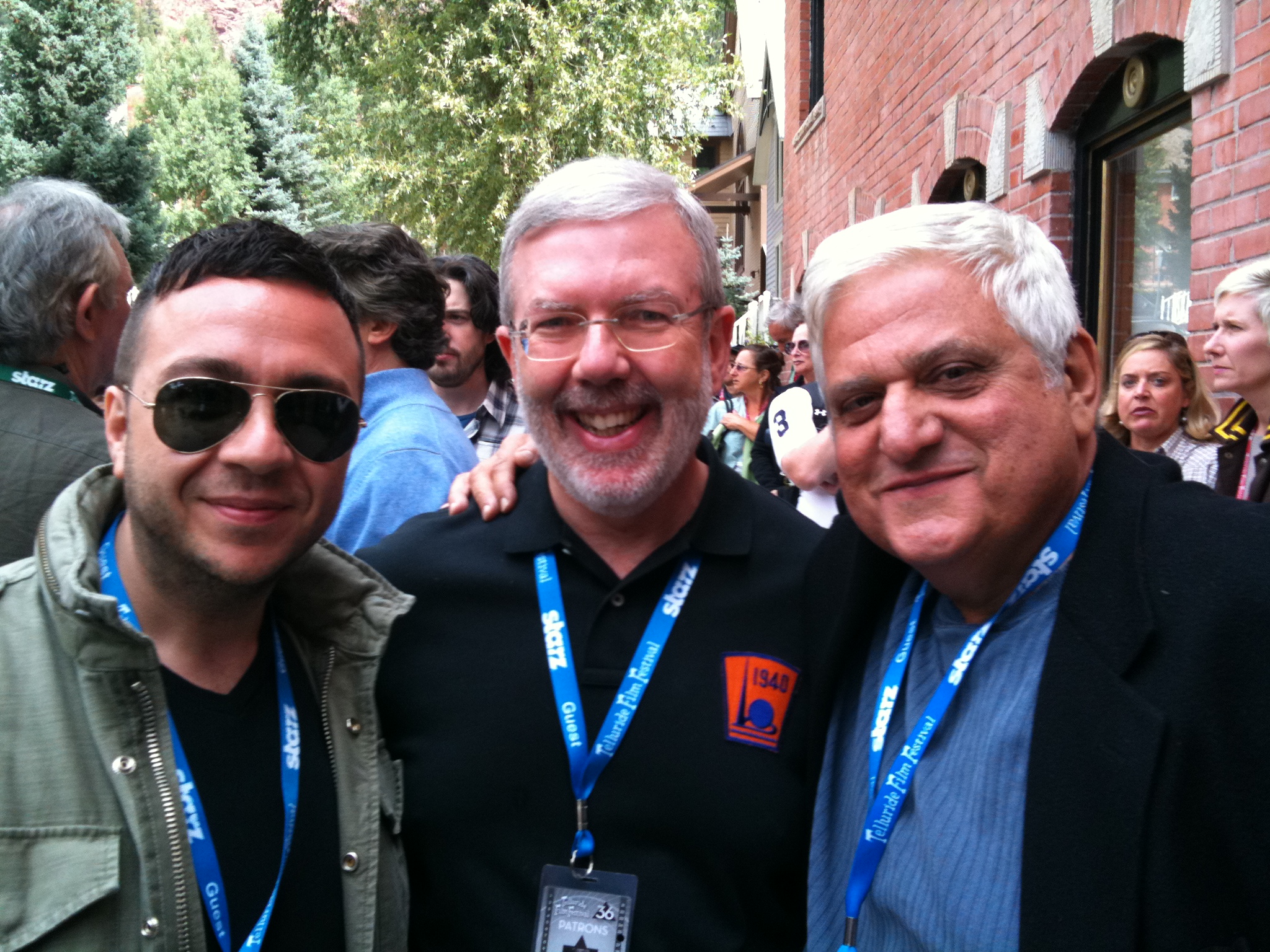 Telluride Film Festival Actor Rich Pecci, Film Critic Leonard Maltin & Actor Michael Lerner