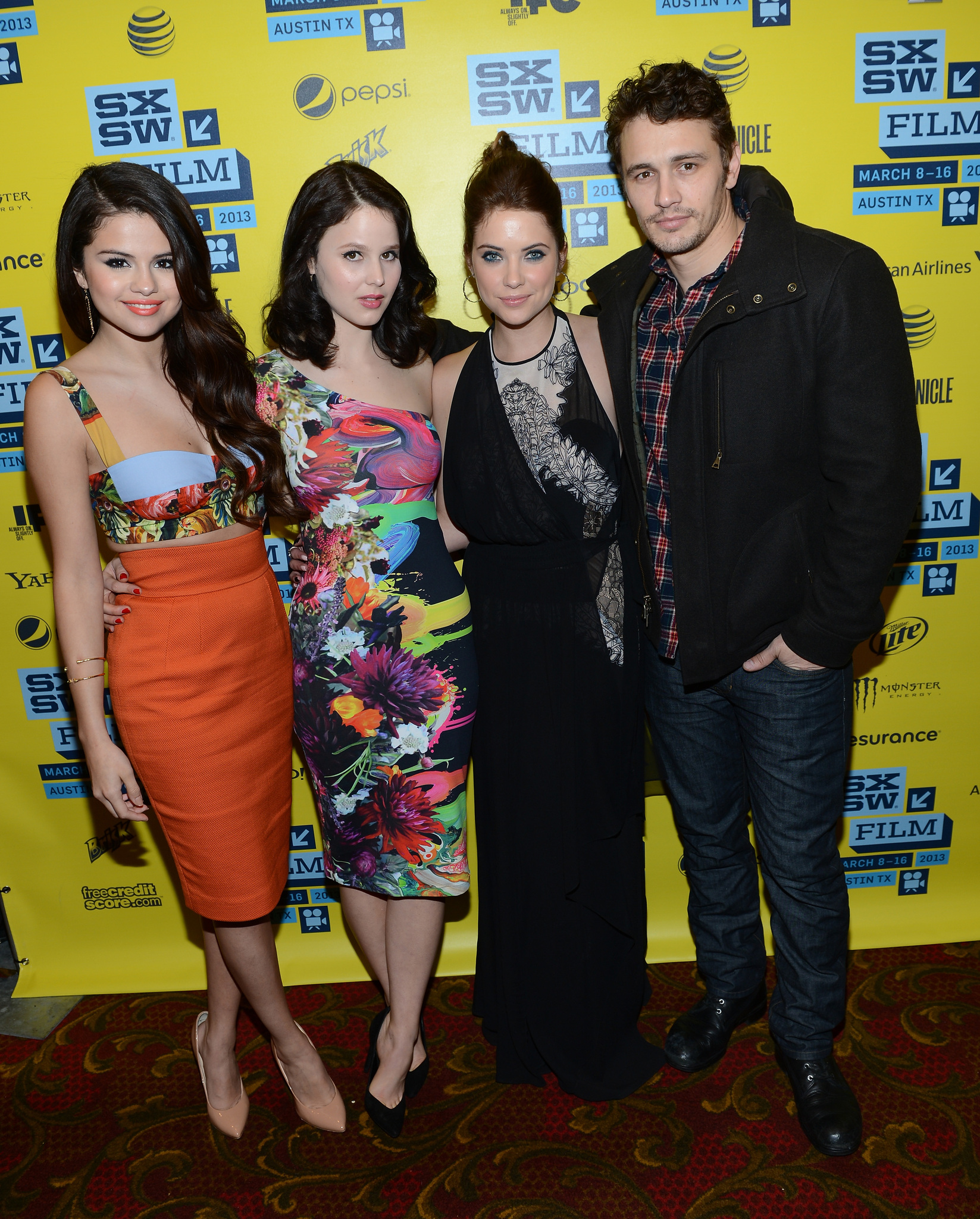 James Franco, Selena Gomez, Ashley Benson and Rachel Korine at event of Laukines atostogos (2012)