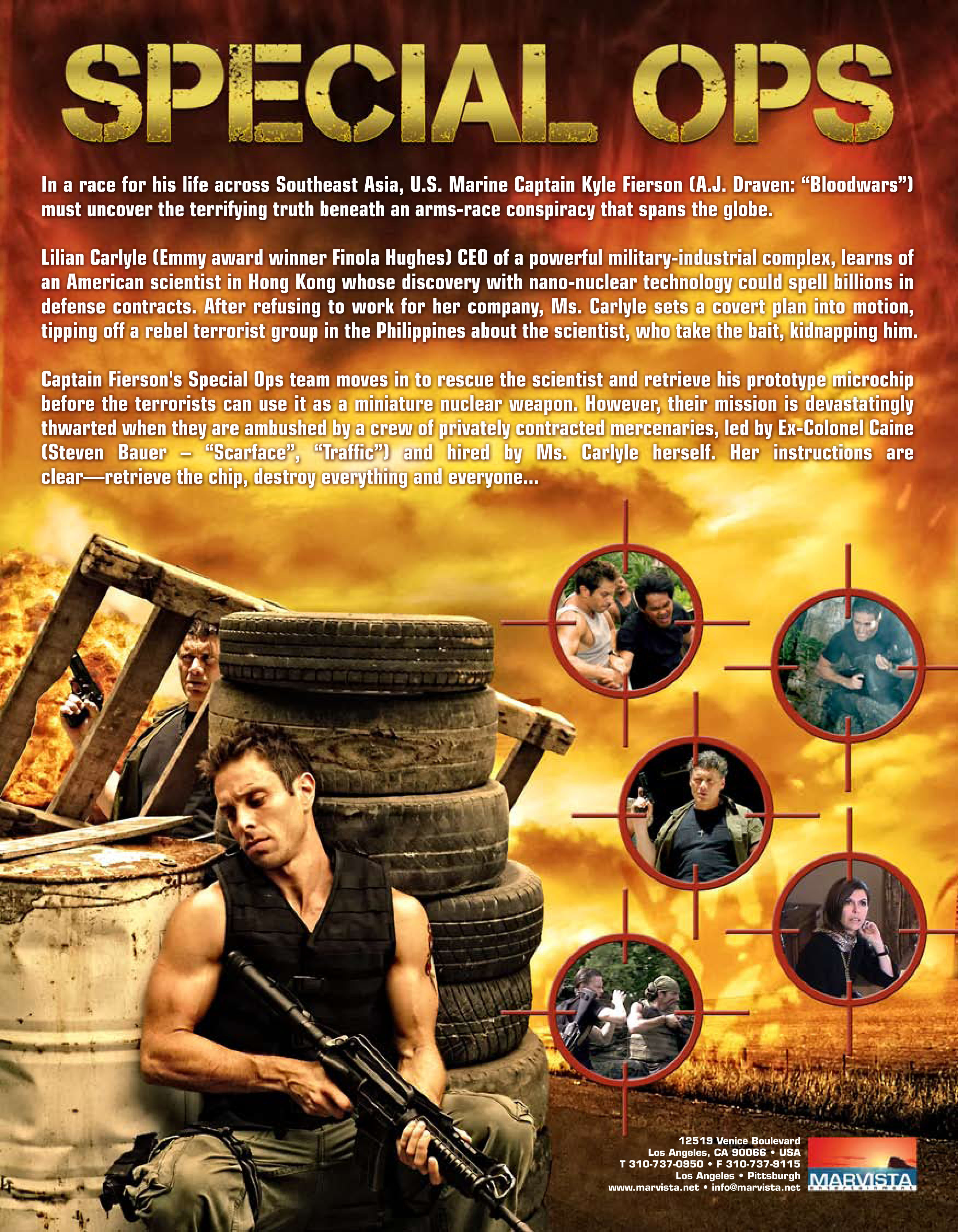 AJ Draven in Special Ops International Poster Back