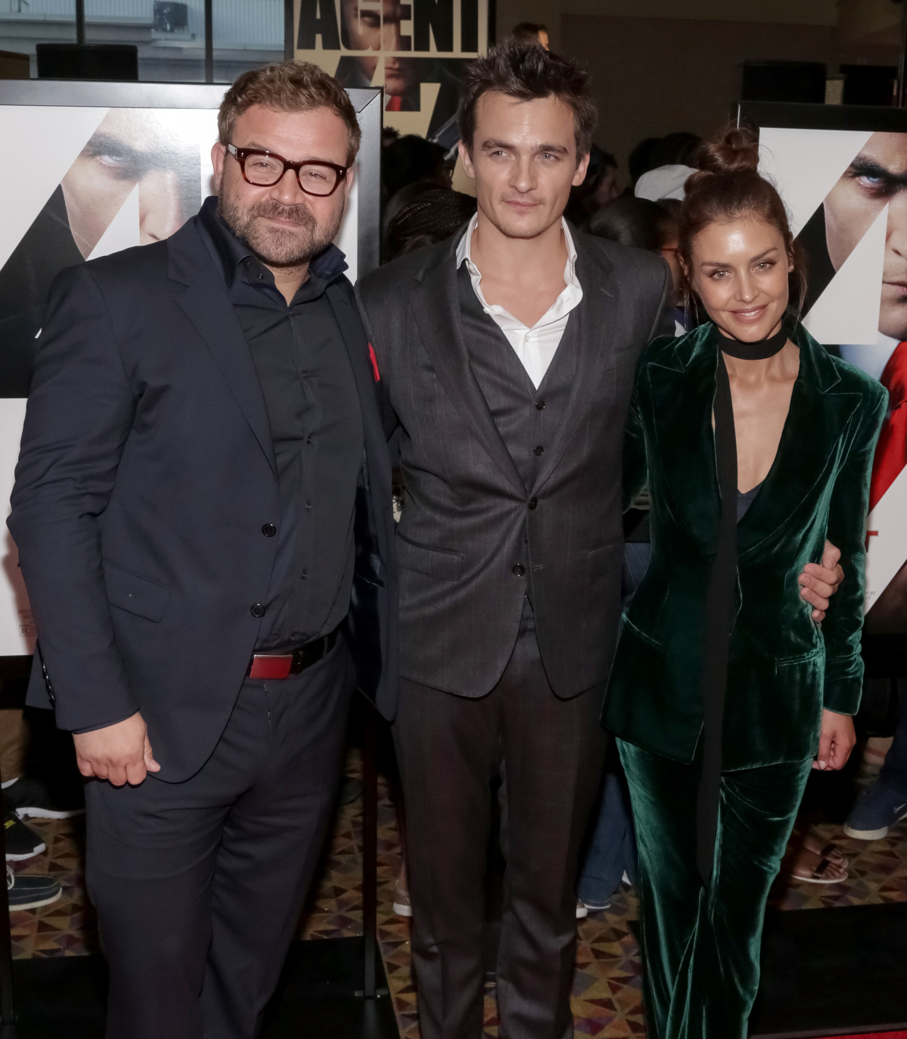Rupert Friend and Hannah Ware at event of Hitmanas. Agentas 47 (2015)