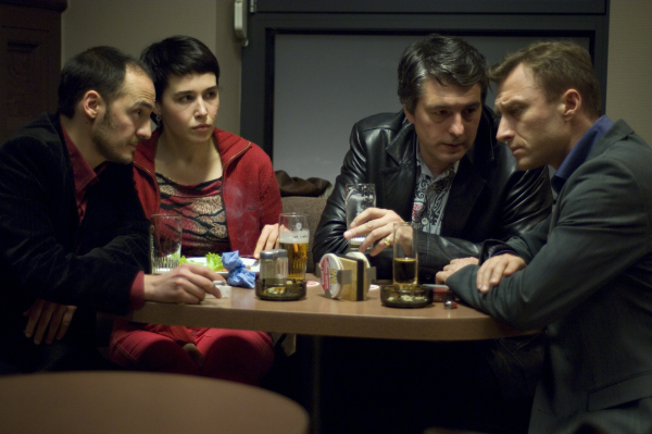 Still of Grigori Manoukov, Fabrizio Rongione, Anton Yakovlev and Arta Dobroshi in Le silence de Lorna (2008)