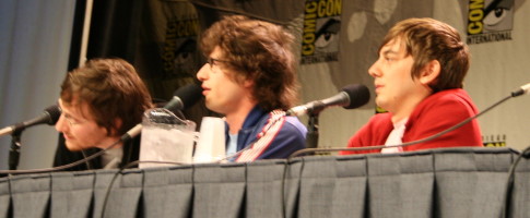 The Lonely Island guys at the Hot Rod panel