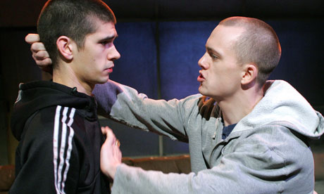 Ben Whishaw and Robert Boulter in Mercury Fur at the Menier Chocolate Factory, London