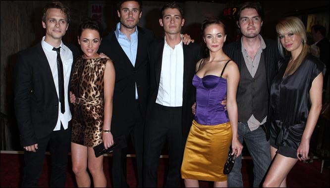 Robert Boulter, Jaime Winstone, Jay Taylor, Julian Morris, Tom Burke and Sian Breckin at London Premiere of Donkey Punch