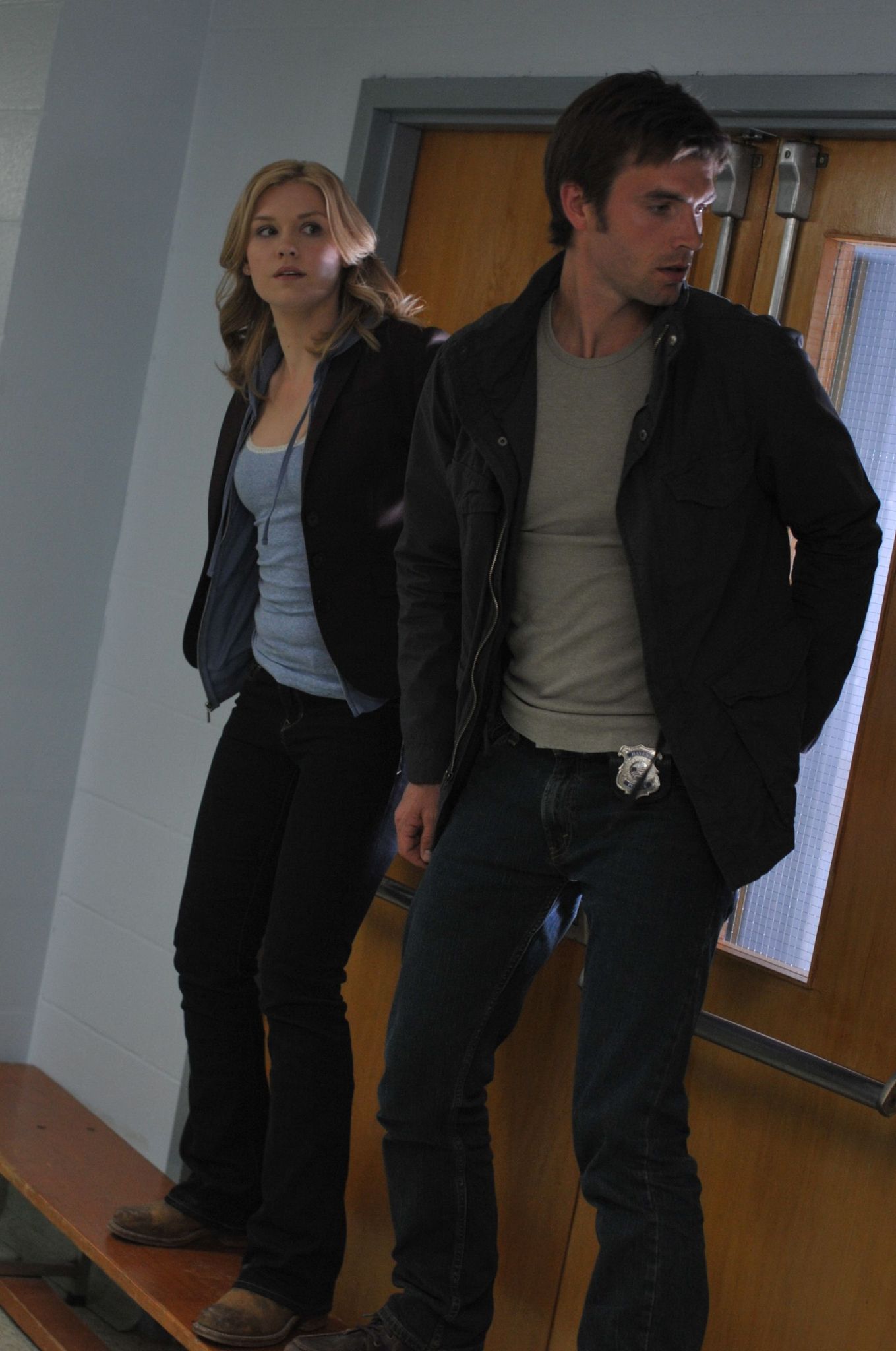 Still of Lucas Bryant and Emily Rose in Haven (2010)