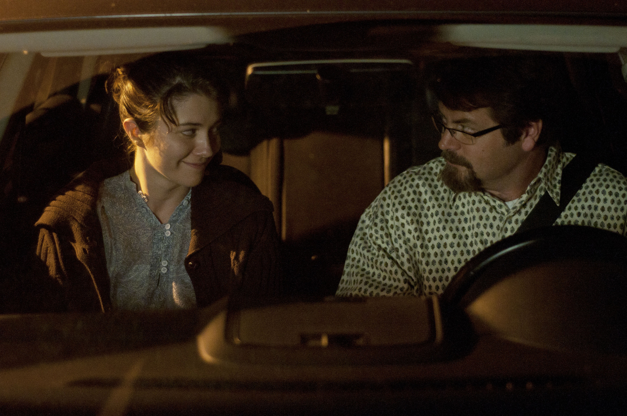 Still of Nick Offerman and Mary Elizabeth Winstead in Smashed (2012)