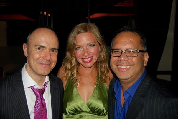 Nick Salamone, Rachel Sorsa and Jon Lawrence Rivera: HELEN opening night