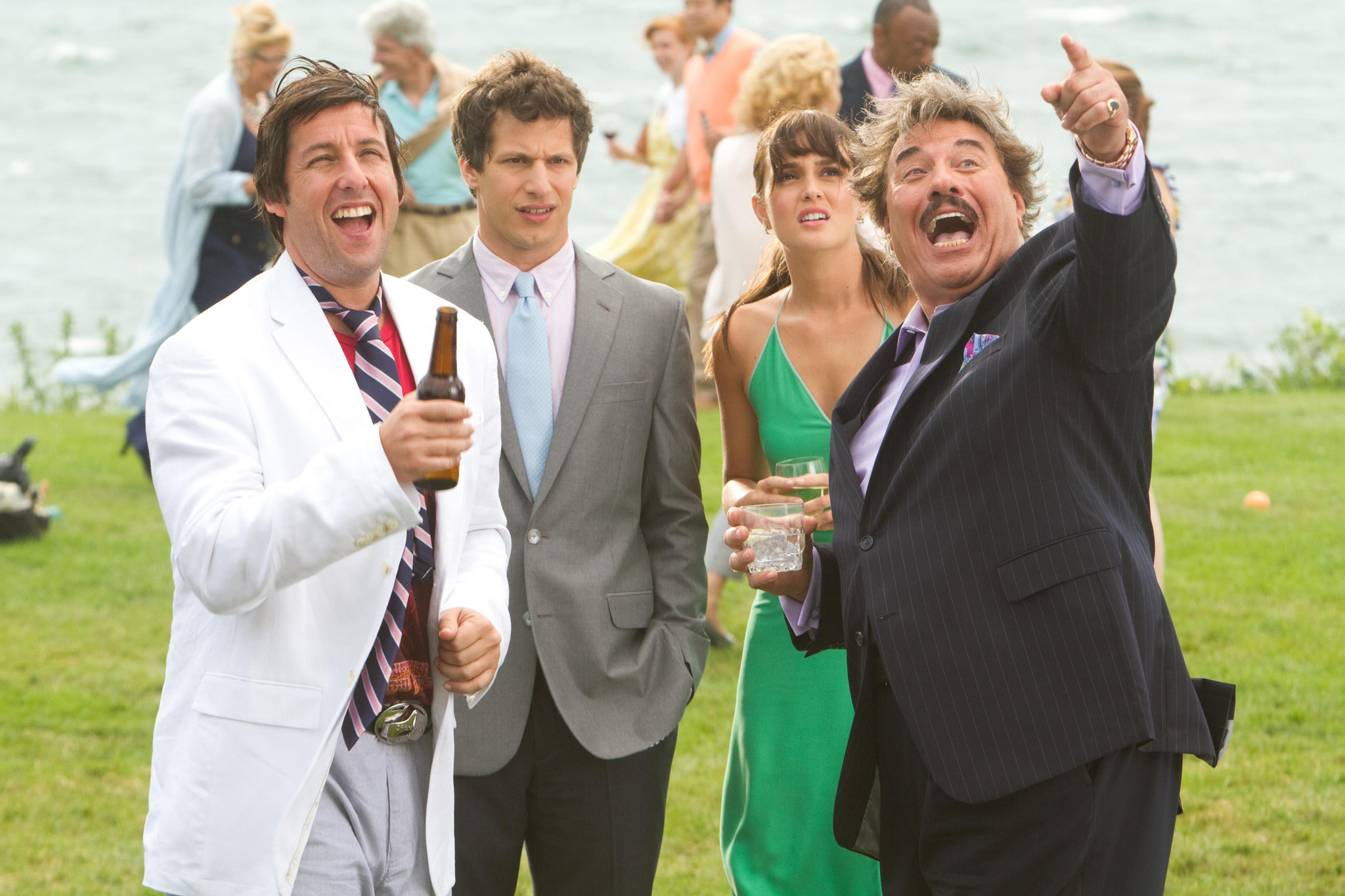 Still of Adam Sandler, Tony Orlando, Leighton Meester and Andy Samberg in Pakvaises tetis (2012)