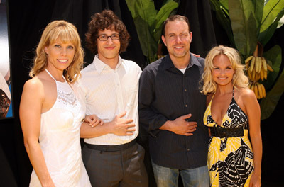 Kristin Chenoweth, Kirk De Micco, Cheryl Hines and Andy Samberg at event of Space Chimps (2008)